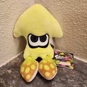 Plush - Inkling Squid, Neon Yellow, 10-inch (NEW) - Splatoon 2 - Nintendo